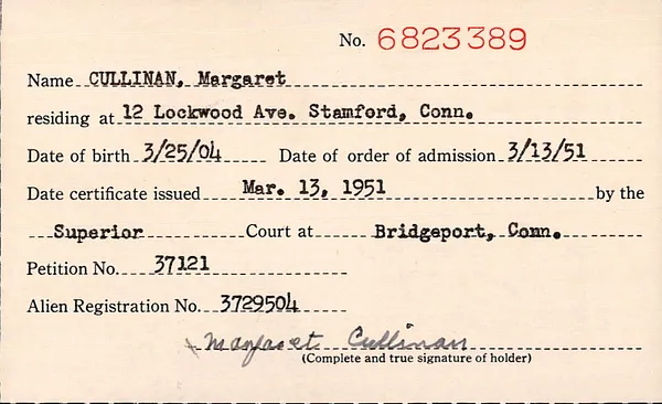 Fairfield County Superior Court, Naturalization Certificate Stubs, February 4, 1926-March 22, 1955, 6823389-7049339