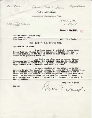 Letters Received to Mr. Barker [H.H. Barker], January 24, 1931