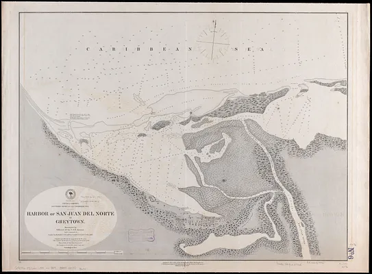 Central-America, southern shore of the Caribbean Sea, harbor of San Juan del Norte or Greytown