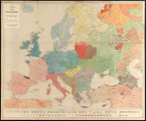 Carte ethnographique de l'Europe