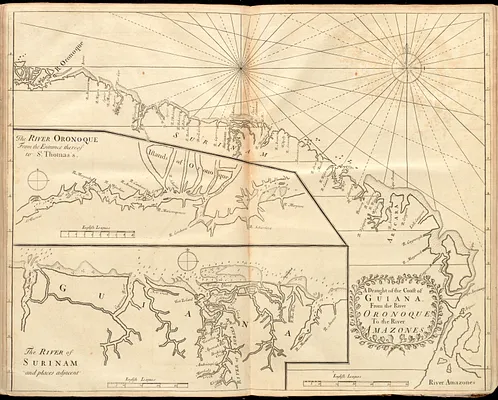A draught of the coast of Guiana, from the river Oronoque to the river Amazones