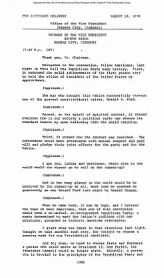 Remarks of the Vice President at Kemper Arena, Kansas City, Missouri [Speeches by Others]