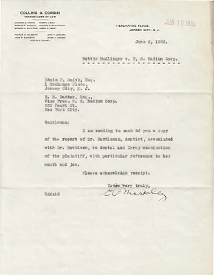 Letters Received to Edwin F. Smith, H.H. Barker, June 9, 1932