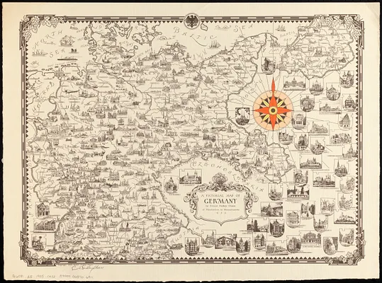A pictorial map of Germany