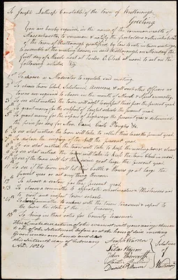 Town Meetings, 1824