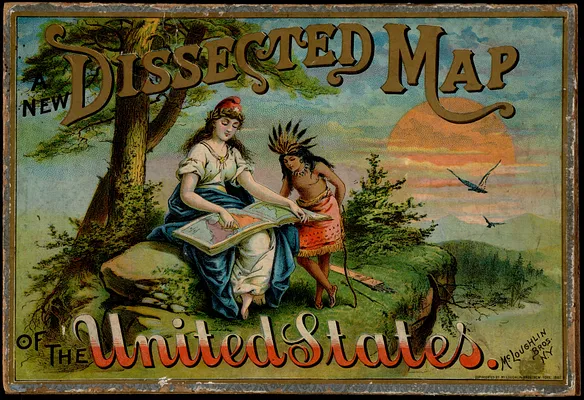 New dissected map of the United States