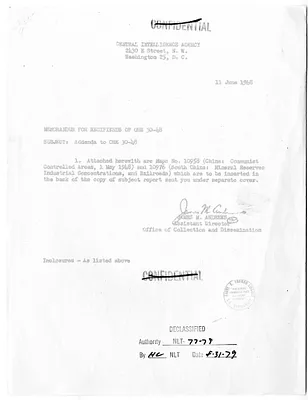 Memorandum from James M. Andrews