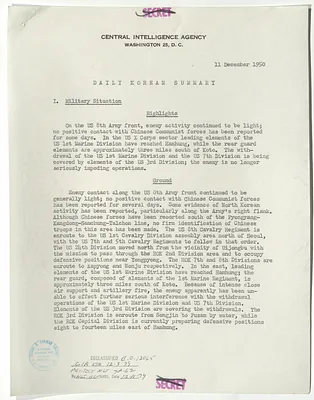 Memorandum, Daily Korean Summary