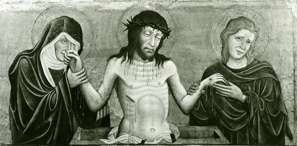 Christ as the Man of Sorrows between the Virgin and St. John the Evangelist