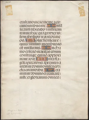 Single leaf from a late 15th-century book of hours