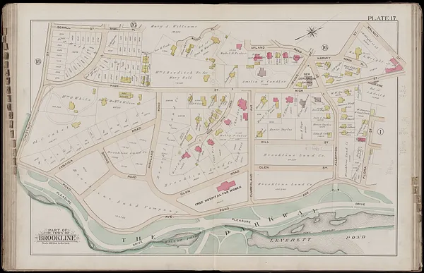 Atlas of the town of Brookline, Norfolk County, Massachusetts