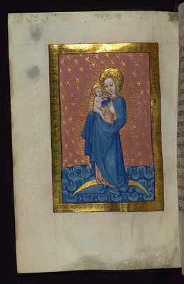 Leaf from Vienna Book of Hours: Virgin and Child