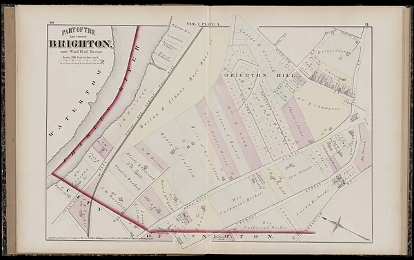 Atlas of Suffolk, county, vol. 7th, late town of Brighton, now ward 19 of Boston, Massachusetts : from actual survey & official records