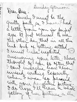 Letter from Arry M. Calhoun to Bess W. Truman