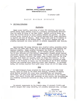Memorandum, Daily Korean Summary