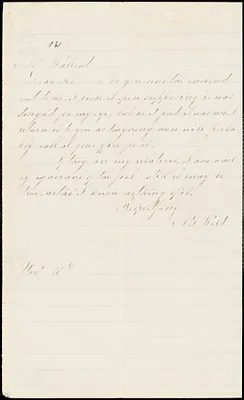 Letter from Angelina Emily Grimké, [Fairmount, Hyde Park, Boston, Massachusetts], to Robert Folger Wallcut, 1865 November 10
