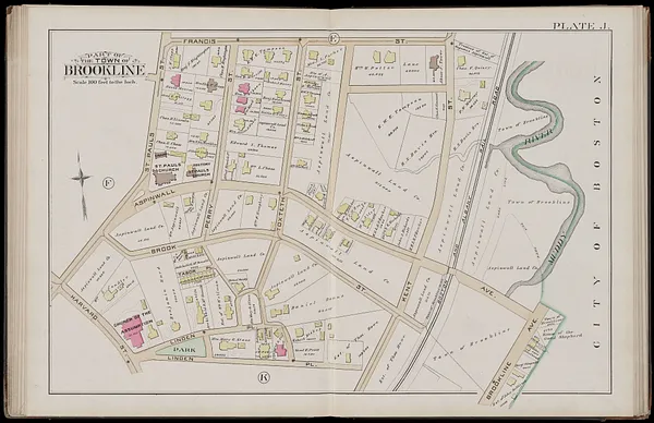 Atlas of the town of Brookline, Norfolk County, Massachusetts