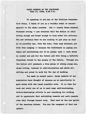 Radio Address of the President