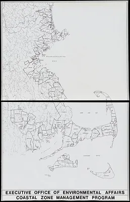 Outline map of towns on the Massachusetts coast