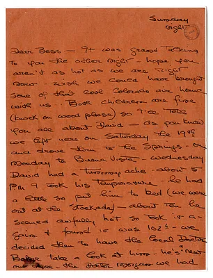Letter from Christine Wallace to Bess W. Truman