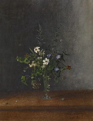 Bouquet of Wild Flowers with Periwinkles