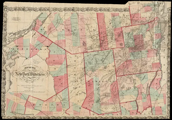 Map of the New York wilderness