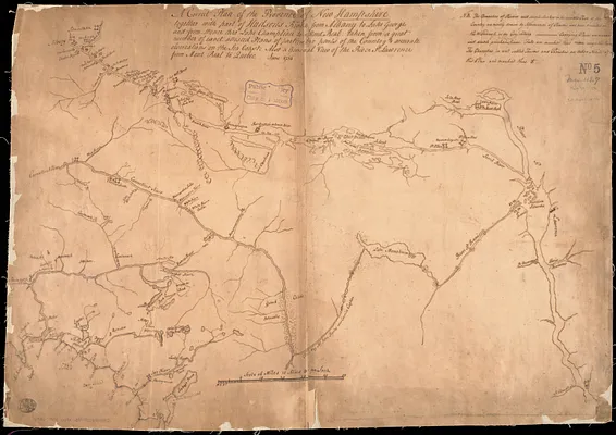 A correct plan of the province of New Hampshire together with part of the Hudsons River from Albany to Lake George and from thence thro Lake Champlain to Mont Real
