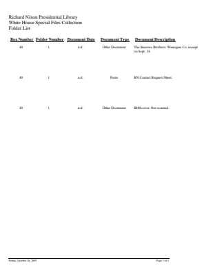 WHSF: Returned, 40-1