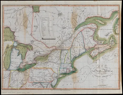Map of the seat of war in North America