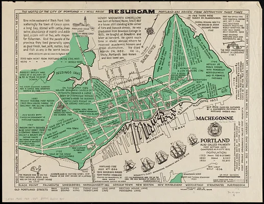 Portland also called Falmouth first settled 1632 chartered as a city 1832