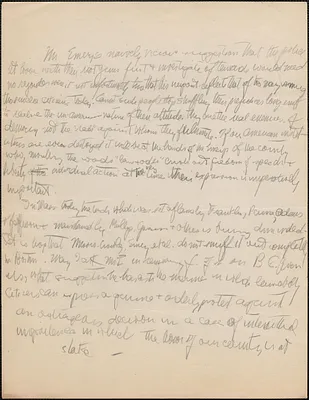Autograph document, [1927?]