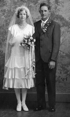 Bride and Groom, Cedar Falls, 1934