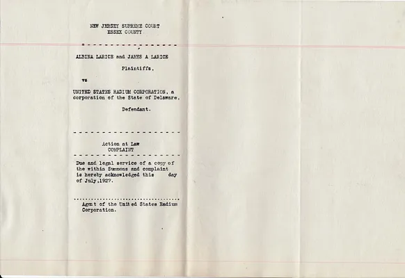 Deposition, July , 1927