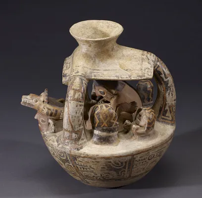 House or Temple Scene Vessel