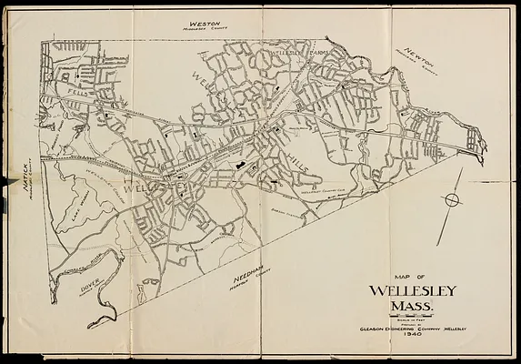 Map of Wellesley, Mass.