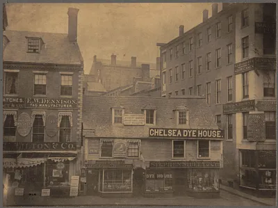 The Hewes House, corner of Washington Street and Harvard Place
