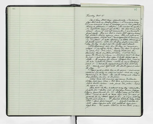 Handwritten journal entry for October 15, 1970