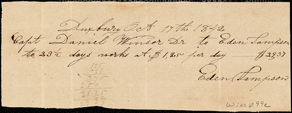 Miscellaneous household receipts