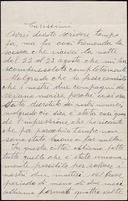 Alfonso Coniglio autograph letter signed, in Italian, to Sacco-Vanzetti Defense Committee, Ybor City, Fla., [September 1927?]