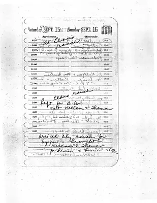 Lyndon Johnson's 1956 Desk Diary I, beginning 9/15/1956