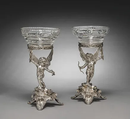 Pair of Compotes and Stands