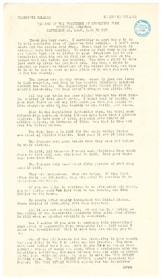 Press Release, Speech of President Harry S. Truman, Muskogee, Oklahoma