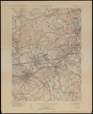 Massachusetts Natick quadrangle