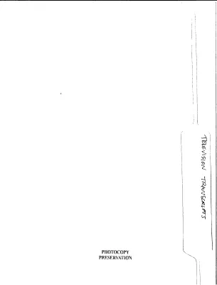 [Issues:] Television Transcripts