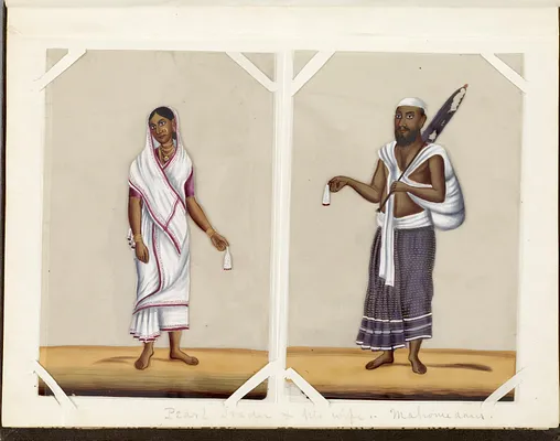 Leaf from Bound Collection of Twenty Miniatures Depicting Village Life