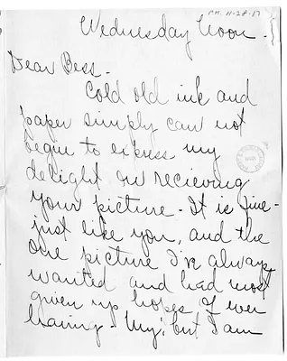 Letter from Arry Mayer to Bess Wallace