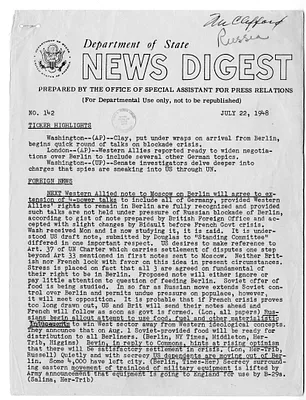 Department of State News Digest