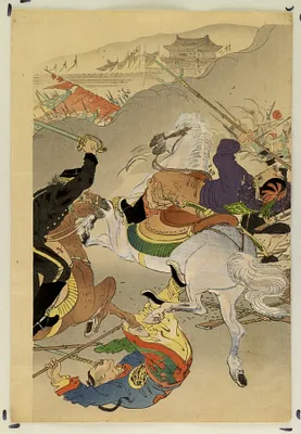 A Cavalry Battle, Manchuria