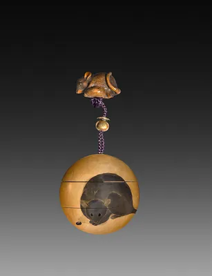 Inro (Case) with Mice and Beans