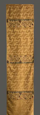 Silk Panel with Dragon and Cloud Motif